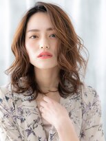ドクターズ サロン ラブ(Dr's Salon LAB)&nbsp;アプリコットオレンジ抜け感ふわウェーブs古河20代30代40代