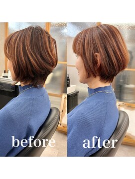 ヘアサロン ドットプラス 町田店(dot. plus) 大人ショートボブ/大人ガーリー/ダークアッシュ/似合わせカット