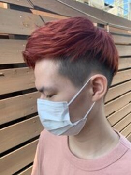 ソレイユ シンサカエ(SOLEIL SHINSAKAE) アップバング×パープルレッド☆