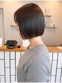 切りっぱなしボブ/パッとボブ/10代／20代／30代