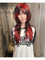 アリー 原宿(ALLY)&nbsp;ハッシュカットシャギーウルフレイヤーカットエクステレイヤー