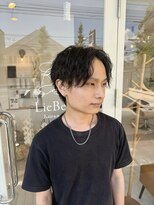 リーベル(LieBell)&nbsp;波巻きシャドウパーマ×センターパート