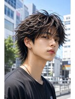 アイトーキョー 名古屋栄(AI TOKYO)&nbsp;ニュアンスパーマ/フェザーパーマ/センターパート/名古屋