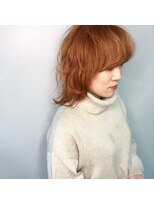 クラン(clan)&nbsp;clan<オレンジブラウン×小顔美髪ウルフ>