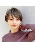 【Chill】大人かわいいピンクベージュクールショートマッシュ