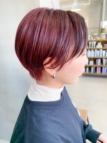 テトヘアー(teto hair)&nbsp;ピンクパープル、ローライト、ピンクベージュ、ハンサムショート