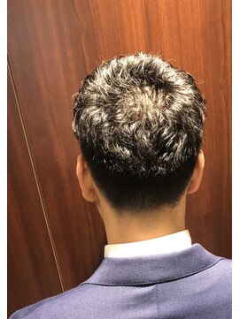 ヒロギンザ 田町店(HIRO GINZA) ツーブロ×アイロンパーマ　田町/メンズ/床屋/ヒロ銀座/カット