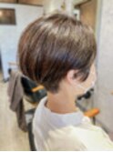 髪質改善デジタルパーマミニウルフくすみブルーテラコッタ(所沢)