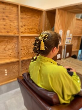 アドラーブル 長岡新保店(adorable) お呼ばれヘア☆無造作紐アレンジ♪