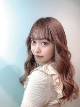 カルフール オハナ せんげん台西口店(Carrefour OHANA) ダブルカラー/ピンクベージュ/透明感/ツヤ感/トリートメント