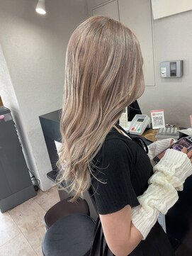 アジールヘア 所沢プロペ通り店(agir hair) シアーベージュミルクティホワイトアッシュ10代20代