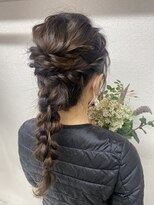 シュシュ(shushu)&nbsp;ルーズ編みおろし♪