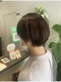 熊本丸みショートカットくびれショート　30代40代ヘアスタイル