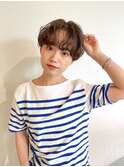 ショートパーマ/ひし形ショート/耳掛けショート