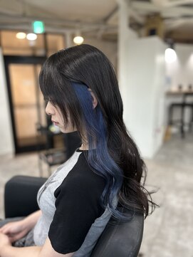 ラフ 難波店(LAFF) #黒髪#ボブルフ#ネビージュ#小顔#ワンレン