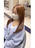 ブリーチなしダブルカラー　ハニーベージュ