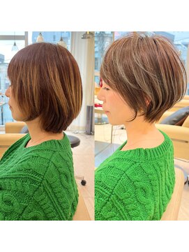 アンド ストーリーズ(&STORIES) ひし形ショート/前下がりショート/絶壁解消30代/40代【橋本】