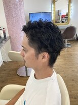 コワファースト 別府&nbsp;メンズショート×ツイストパーマ