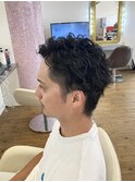 メンズショート×ツイストパーマ