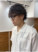 【SANA】爽やかなファッションにも合う波巻きパーマ