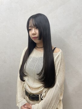 フレーム 博多店(FRAME) 姫カット×ローレイヤー×髪質改善ストレート【福岡／博多】