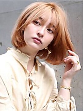 オーバーヘアー 長岡京店(over hair) 【over hair】 ハイトーン×ワンカールボブ