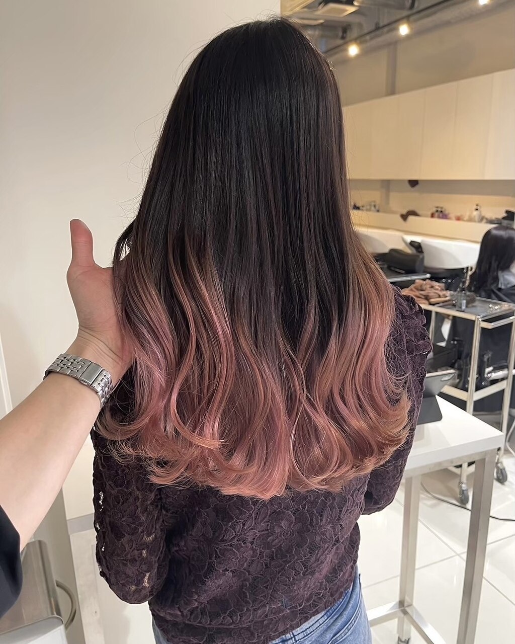 ALIVE 夕貴】薄めピンクグラデーションカラー：L228281676｜アライブ