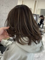 ウル 岡山駅店(ULu.)&nbsp;ハイライトハイトーンダブルカラー20代30代40代ULu岡山