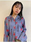 【oasisマミ】10代20代30代シースルーバング黒髪ストレート