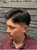 ショートフェード×七三風セット