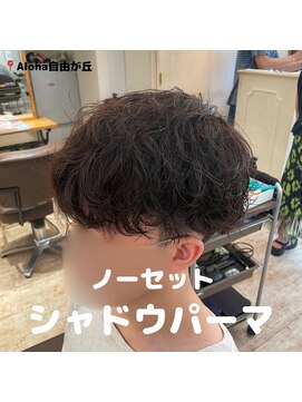 アロハ(ALoha) 【　メンズ　】ノーセットでかっこいいシャドウパーマ