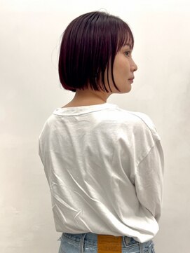 ロマリア 青山 南青山(Lomalia) 乾かすだけでキマる髪/アプリコットチェリーブラウン収まるボブ