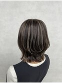 ボブレイヤー/ハイライトカラー/白髪ぼかし/越谷