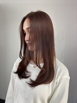 リノ(RLINO)&nbsp;レイヤーカット/ハッシュカット/ワインレッド