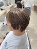 【脱白髪染め】ショートカット×白髪ぼかしカラー【巖本限定】