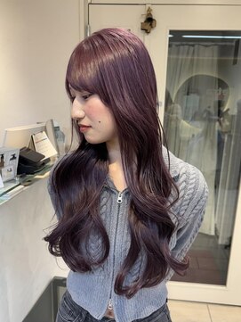 テトラ バイ ネオリーブ 横浜西口店(tetra by neolive) ピンクラベンダー　ハイトーン　ケアブリーチ　ロング　横浜★