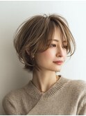 ミセスショート×白髪ぼかしカラー30代40代50代60代