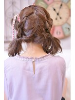 メイズ(MAZE) リボン編みこみ+ハートアレンジ【メイズ東中野・鍛原志行】