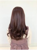 大人女性ツヤ髪/ロング/ワンカール/ナチュラルブラウン/30代40代
