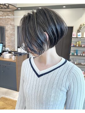 バンプ ギンザ(BUMP GINZA) 《30代40代》白髪ぼかしハイライト×前下がりボブ【イケダ】
