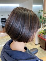 レモーダサロン(Le Moda salon) ふんわり前下がりボブ