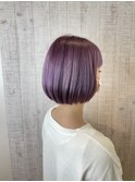 切りっぱなし重めボブヘア
