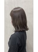 切りっぱなしandグレージュカラー