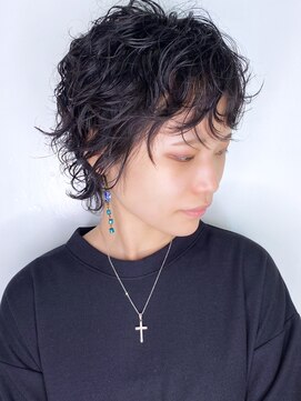 ラウンジ モリオ イケブクロ(Lounge MORIO Ikebukuro) 【morio池袋】〓黒髪愛されマッシュウルフウェーブ〓