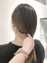 ネオヘアー 曳舟店(NEO Hair)&nbsp;バレイヤージュグラデーションカラーホワイトグレージュ/クゴウ