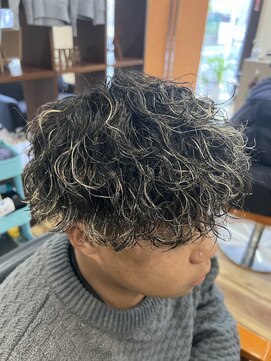 スウェル 西千葉店(Swell) ハイライト波巻きツイスパイラルパーマ[西千葉駅/Men's/パーマ]