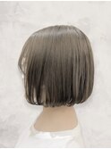 20代30代40代ベージュ暖色系カラー大人ボブ透明感小顔