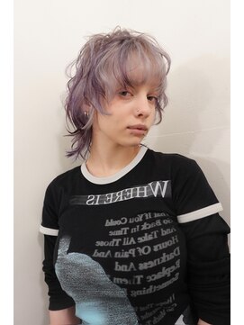 レコ 渋谷(LECO) ケアブリーチハイトーンパープルコントラストデザインカラー