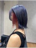 20代30代ダブルカラーブリーチ立体感グラデーション透明感