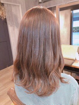 レイ 津田沼(Lei) ボブ/前髪/こなれミディ/オリーブベージュ/ウェーブパーマ/韓国